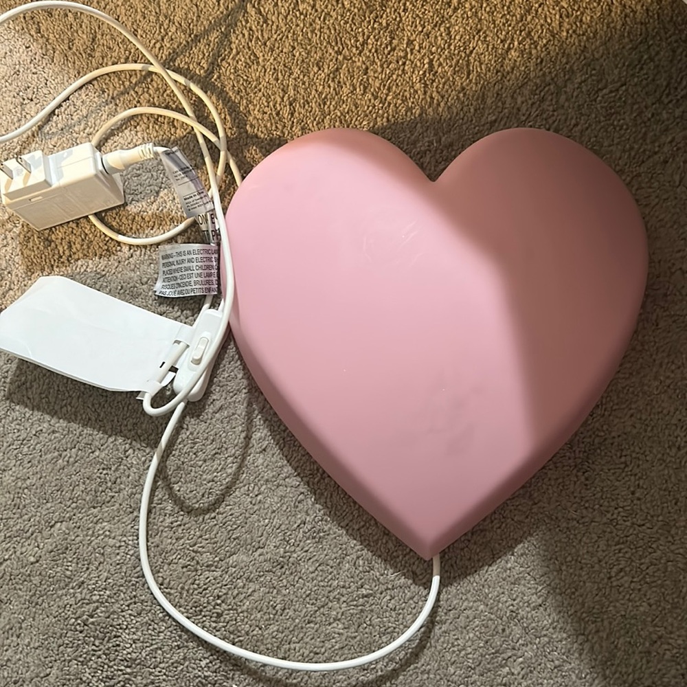 Ikea Pink Heart Lamp